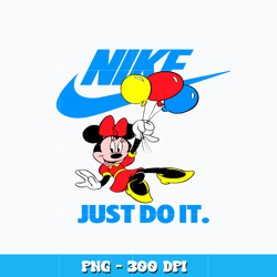 minnie nike just do it png, disney png, cartoon png, logo design png, nike png, digital file png, instant download.