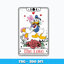 donald daisy duck the love png, disney png, logo shirt png, logo design png, digital file png, instant download.