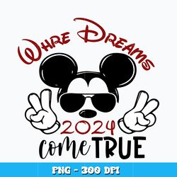 where dreams come true png, mickey png. cartonon png, logo shirt png, logo design png, digital file, instant download.