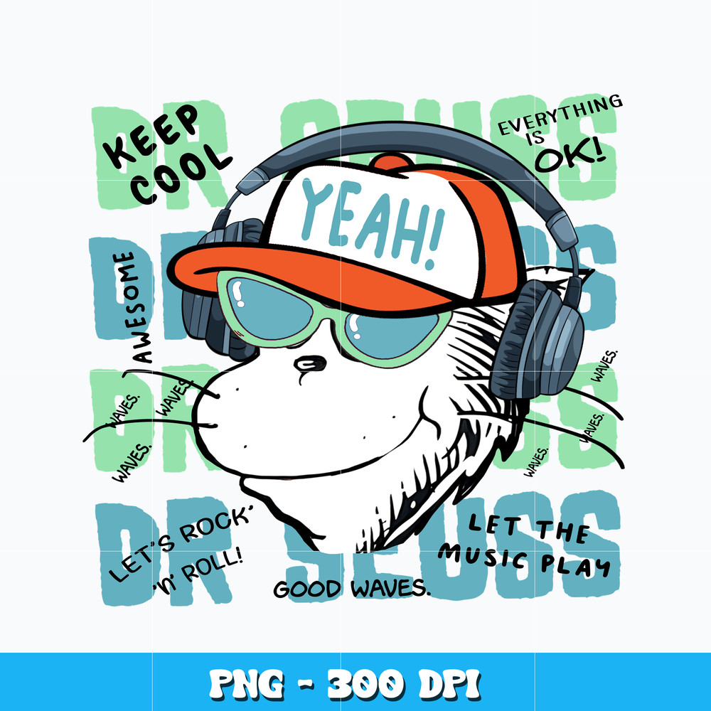 Quotes png, Funny Cat In The Hat Keep Cool png