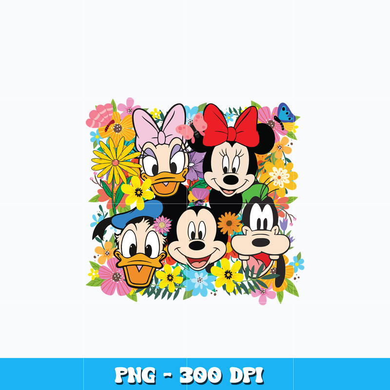 Mickey friends flower png