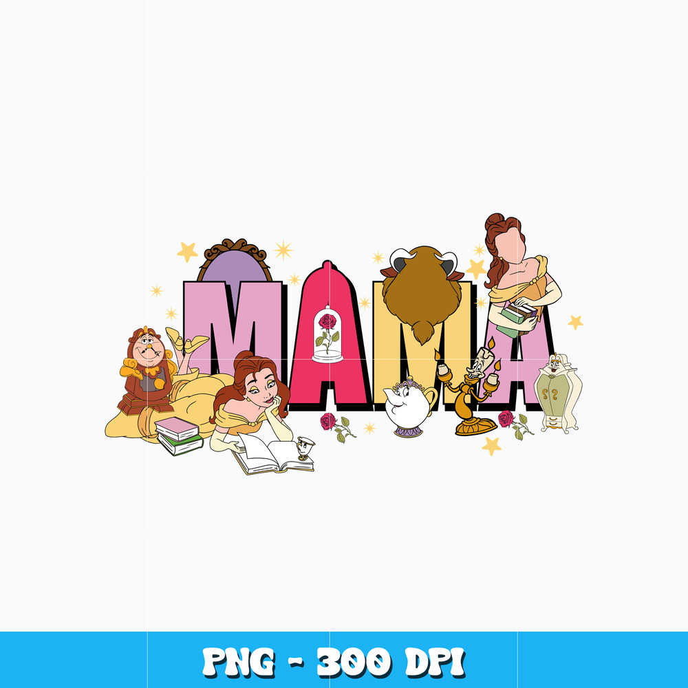 Belle Princess mama png