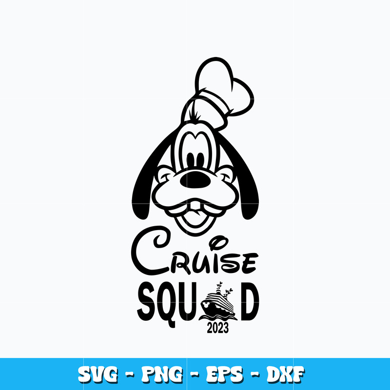 Cruise Squad Goofy svg