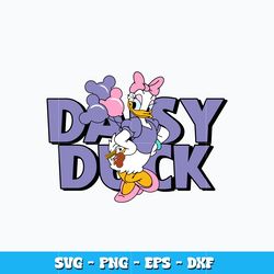 daisy duck with balloon svg, disney daisy svg, disney vacation svg, logo design svg, digital file, instant download.