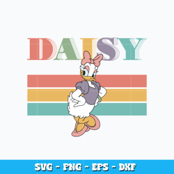 daisy duck svg, disney daisy svg, cartoon svg, disney vacation svg, logo design svg, digital file, instant download.