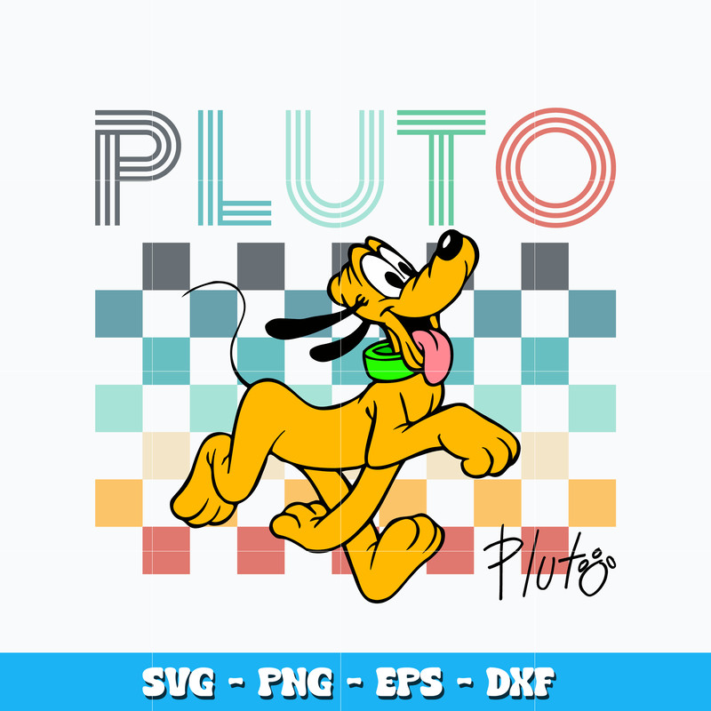 Pluto dog design svg