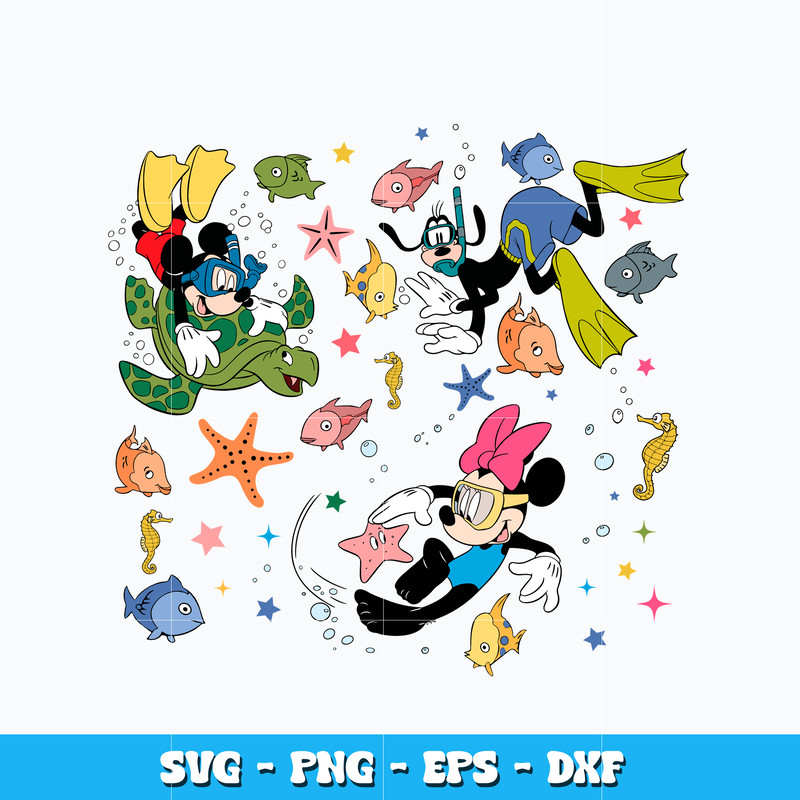 Summer Time svg, Mickey mouse and friends svg