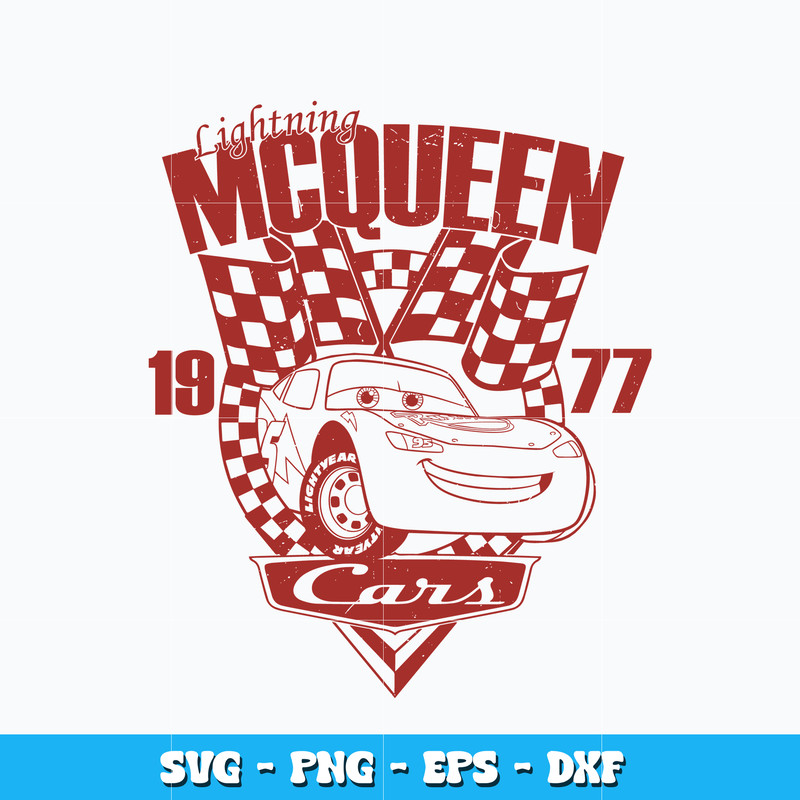 Lightning McQueen 1977 svg