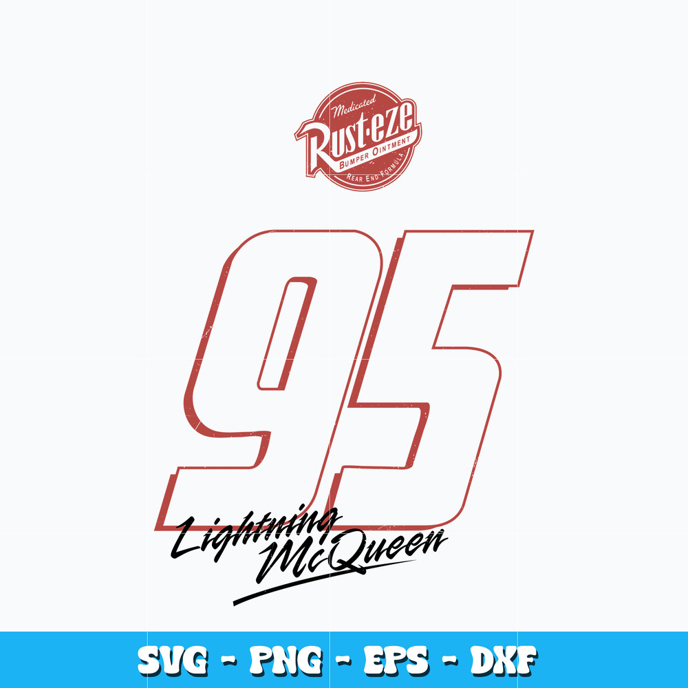 Disney Cars Lightning Mcqueen svg