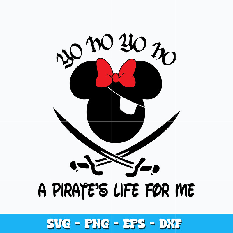 A Pirate's Life For Me svg