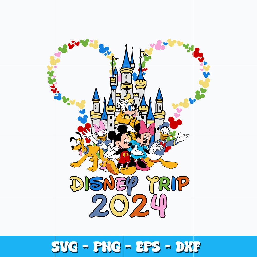 Disney Family Trip 2024 svg