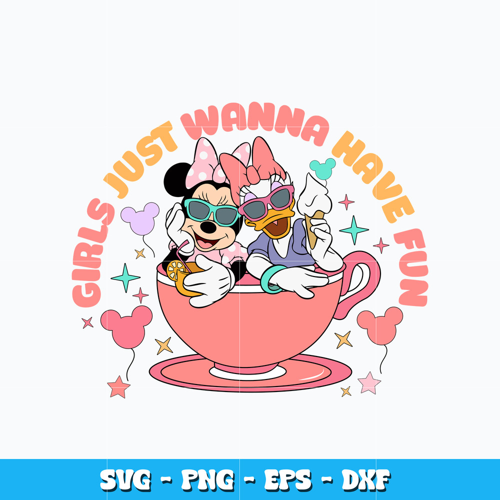 Girl juist wanna have fun svg