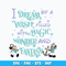 I Dream of A Wish svg, Mickey Cruise svg
