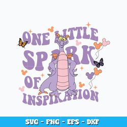 one little spark of inspiration svg, figment svg, disney vacation svg, logo design svg, digital file, instant download.