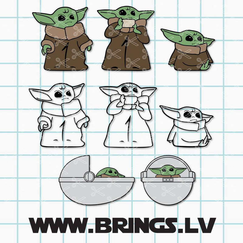 Bundle Baby Yoda Svg, Baby Yoda Svg, Grogu Svg, Star Wars Svg, Png Dxf Eps File.jpg