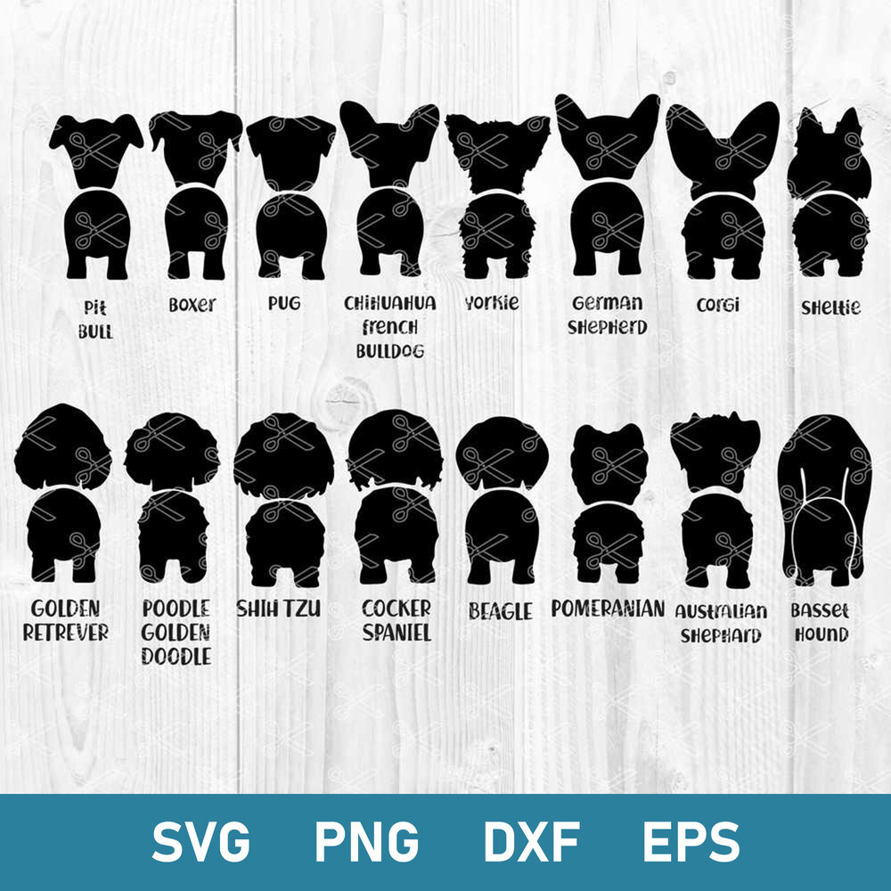 Dog Butt Bundle Svg, Dog Butt Svg, Dog Svg, Animal Svg, Png Dxf Eps File.jpg