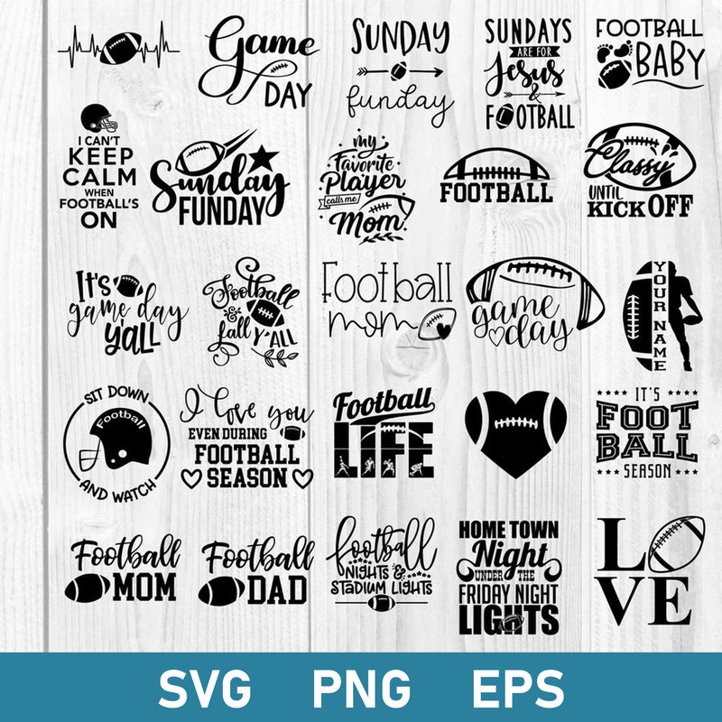 Football Bundle Svg, Football Svg, Football Quotes Svg, Sport Svg, Png Eps Digital File.jpg