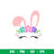 Easter Bunny Face, Easter Bunny Face Svg, Happy Easter Svg, Easter egg Svg, Spring Svg, png, dxf, eps file.jpeg