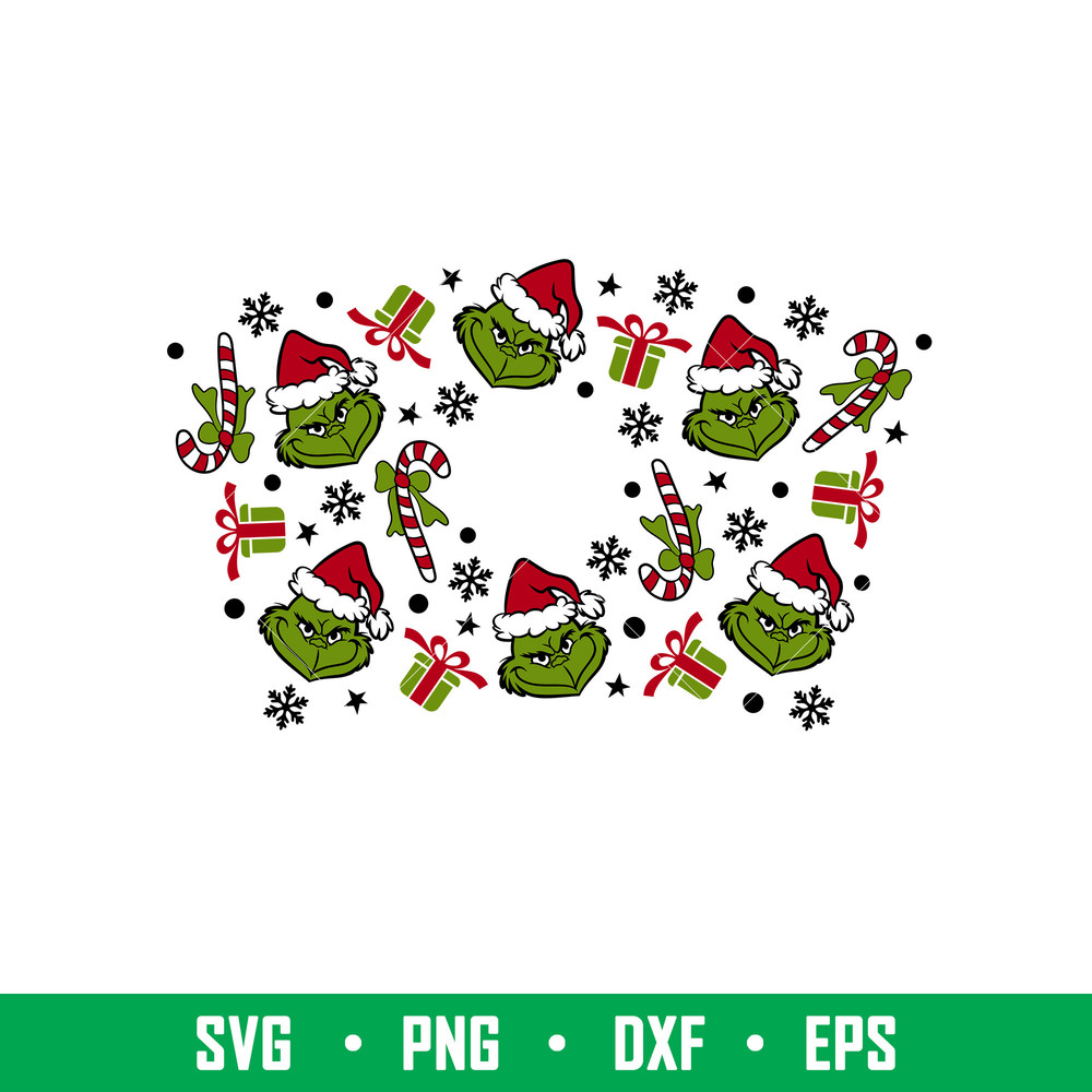 Grinchmas Lollipops Full Wrap, Grinchmas Lollipops Full Wrap Svg, Starbucks Svg, Coffee Ring Svg, Cold Cup Svg,png,dxf,eps file.jpeg