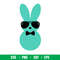 Hipster Easter Bunny Boys, Hipster Easter Bunnies Svg, Happy Easter Svg, Easter egg Svg,png,eps,dxf file.jpeg