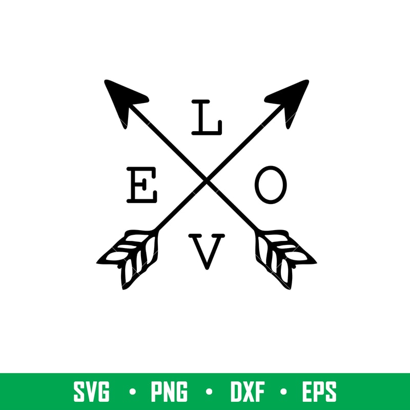 Love Arrows, Love Arrows Svg, Valentine’s Day Svg, Valentine Svg, Love Svg,png, dxf, eps file.jpeg