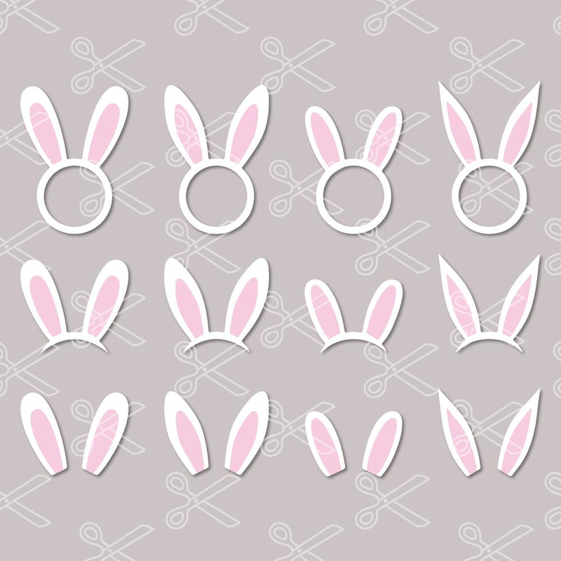 Bunny Ears Bundle Svg, Bunny Ears Svg, Bunny Svg, Rabbit Svg, Png Dxf Eps File.jpg