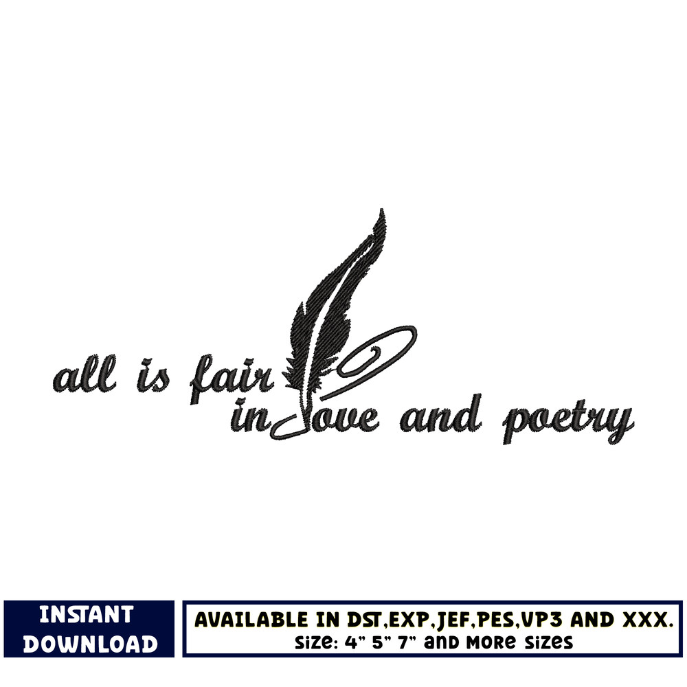 All is fair in embroidery