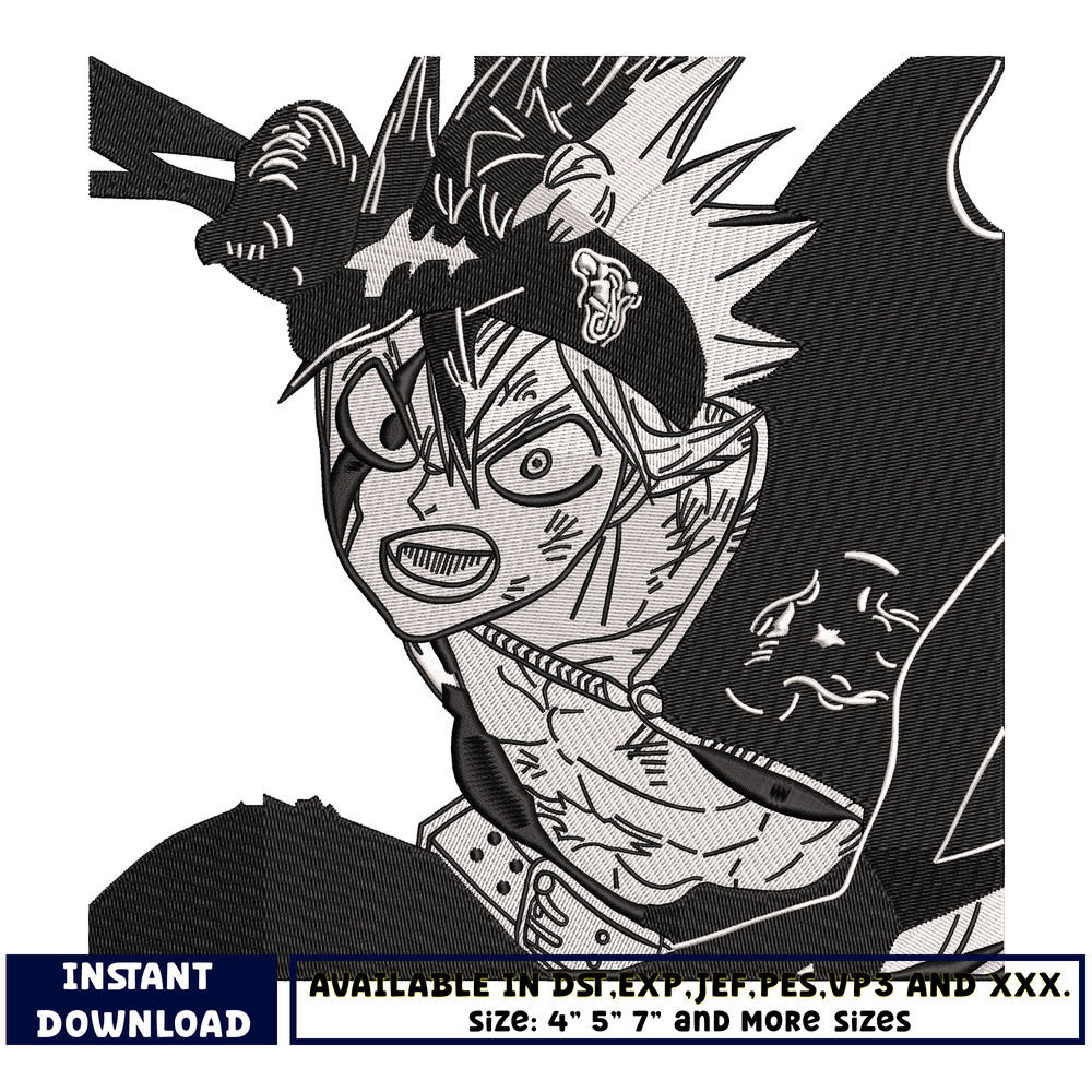 Asta Demon embroidery design