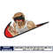 Baki angry face Nike embroidery design