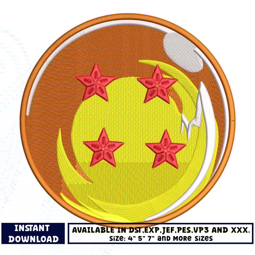 Ball dragon embroidery design