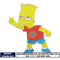 Bart Simpson embroidey design