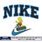 Bart Simpson logo nike embroidery design