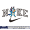 Bluey dog Logo nike embroidery design