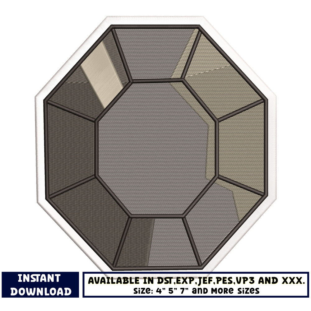 Boulder Badge embroidery design