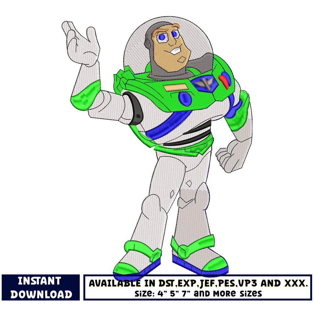 Buzz lightyear embroidery design