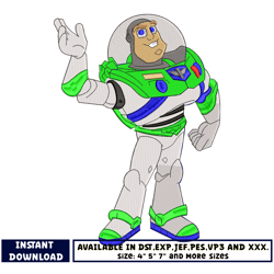 buzz lightyear embroidery design