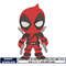 Deadpool catoon embroidery design
