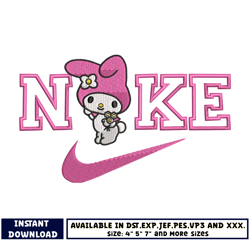 swoosh and melody embroidery design