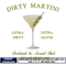 Dirty martini embroidery