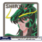 Dragon Shiryu face embroidery design