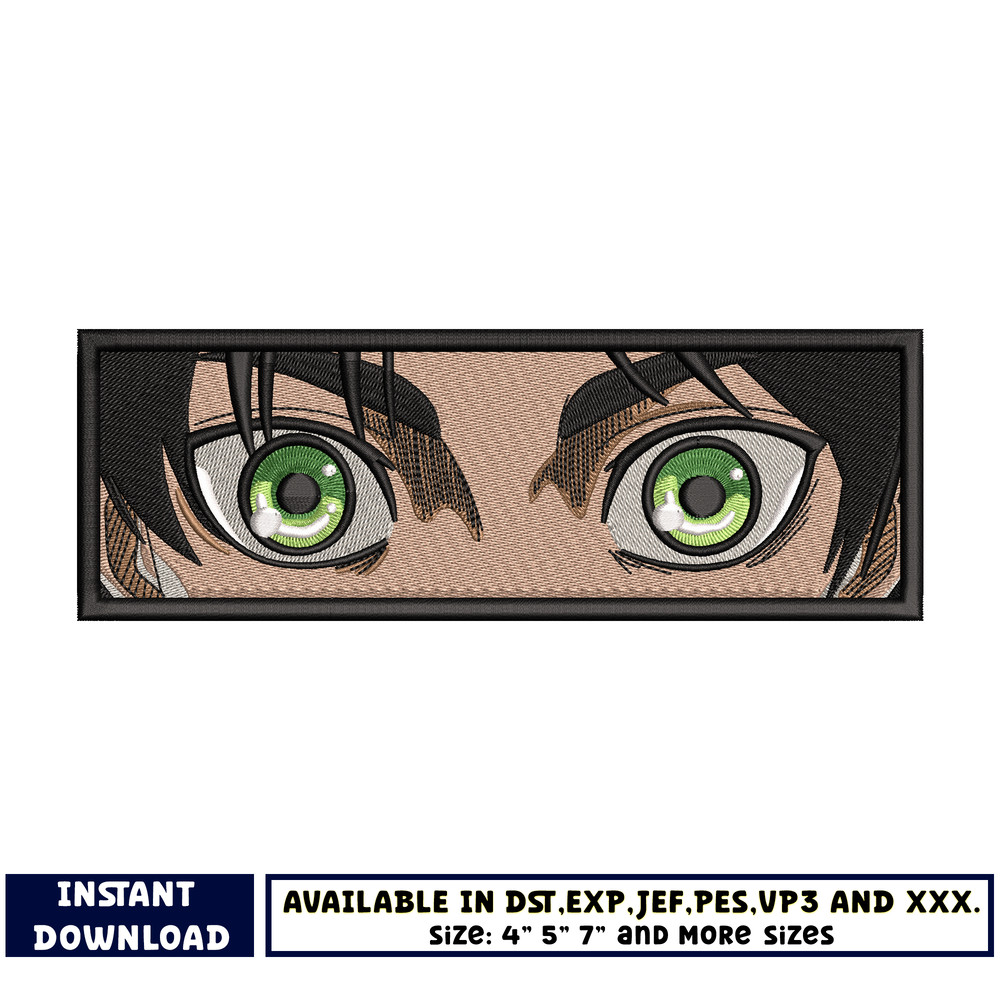 Eren eyes embroidery design