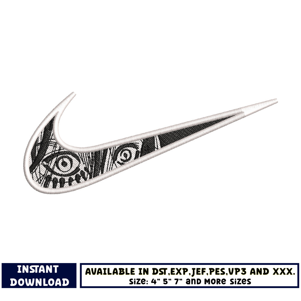 Eren eyes logo nike embroidery design
