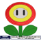 Flower mario embroidery design