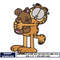 Garfield with teddy bear embroidery design