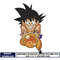 Goku ball dragon embroidery design