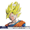 Goku saiyan embroidey design