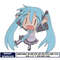 Hatsune Miku chibi embroidery design