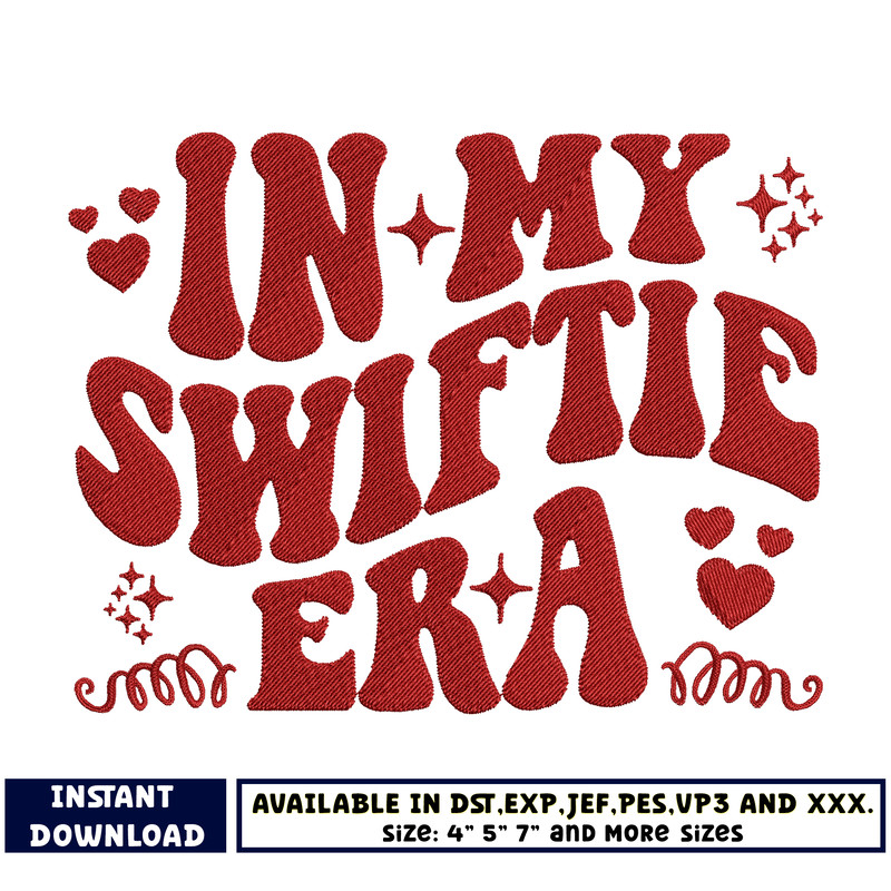 In my swiftie era embroidery