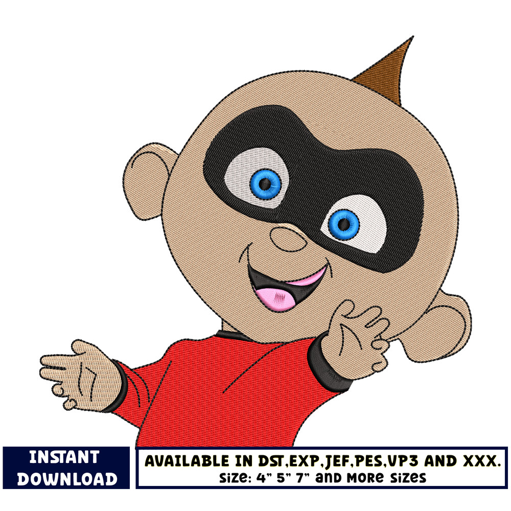 Jack-Jack Parr embroidery design