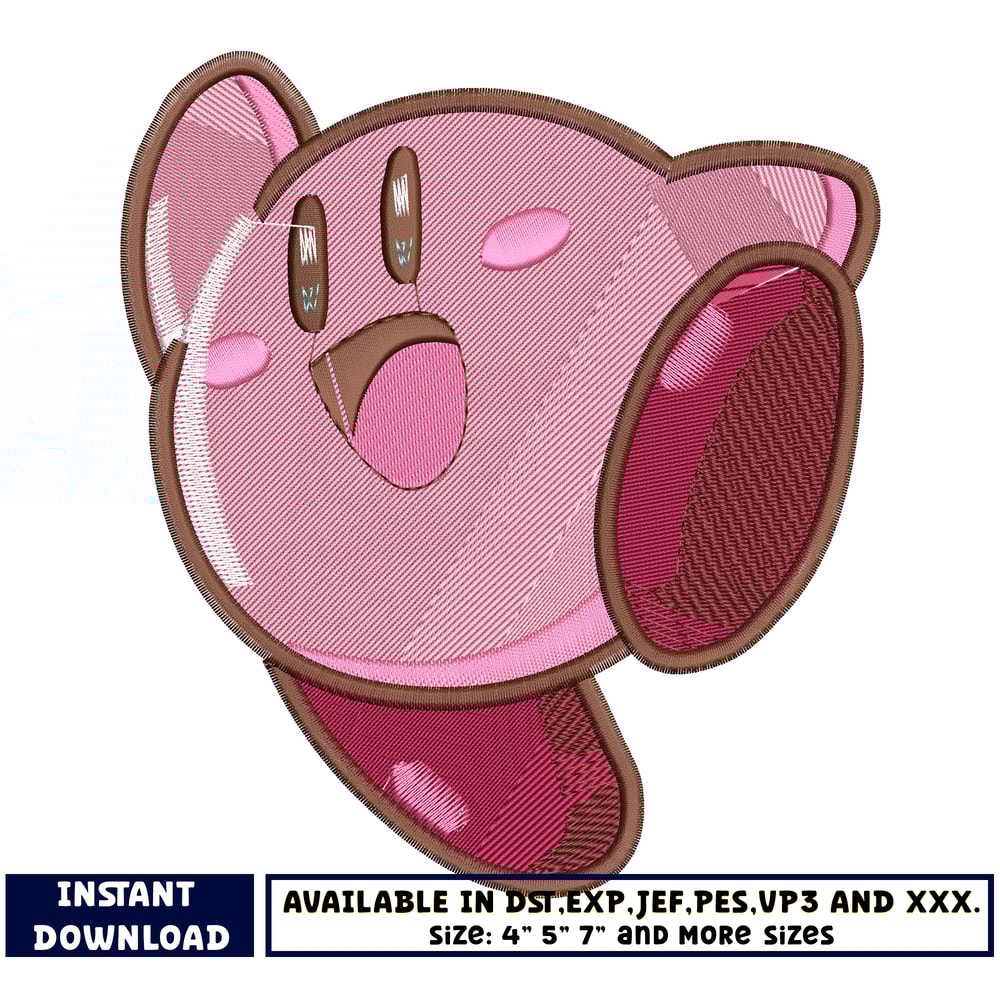 kirby series embroidery design